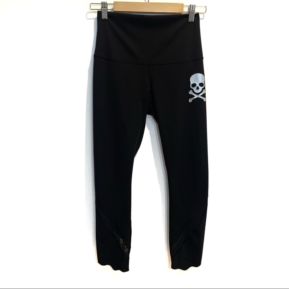 lululemon athletica Soulcycle Black Skull Leggings
